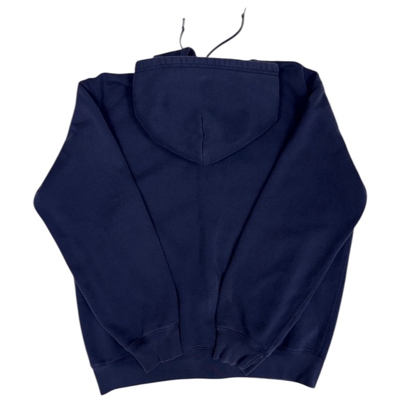 Vintage Polo Ralph Lauren Hoodie Mens Large Blue Zip Thermal Lined Sweatshirt 90 - Picture 4 of 6